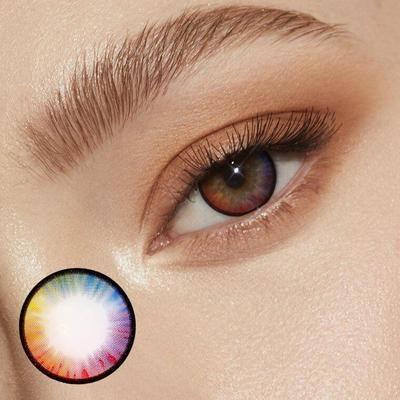 Glitter Rainbow Contact Lenses (12 Month)
