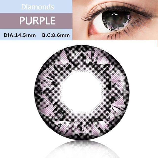 Jewelens Colored Contact Lenses Color lens for Eyes Colorful Cosmetic Con Large Diameter Diamonds Series