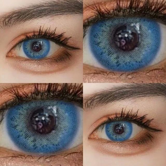 2 pcs/pair DNA Russian girl blue Taylor gray Cosmetic contact lenses contacts lens Cosmetic Colored Contact Lenses for eyes