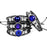 12 Constellation Zodiac Black Braided Leather Bracelet