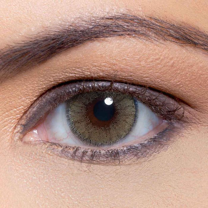 Natural color brown invisible eyes to wear for 12 months)